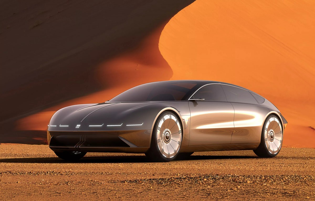 Buick在中國市場推出了全新旗艦電動房車概念Electra Orbit,以流線、低趴的車身設計與大膽的造型語彙,呈現出更具未來感與豪華感的全新面貌。