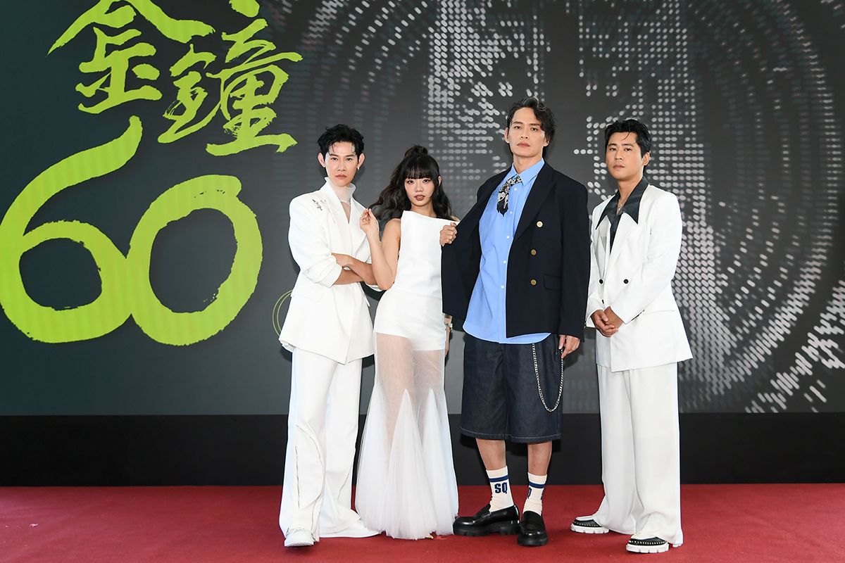 【車勢星聞】金鐘60／星光大道主持群夏和熙、木木（林葦妮）；黃鐙輝、黃迪揚揭序幕。（圖：三立提供） 