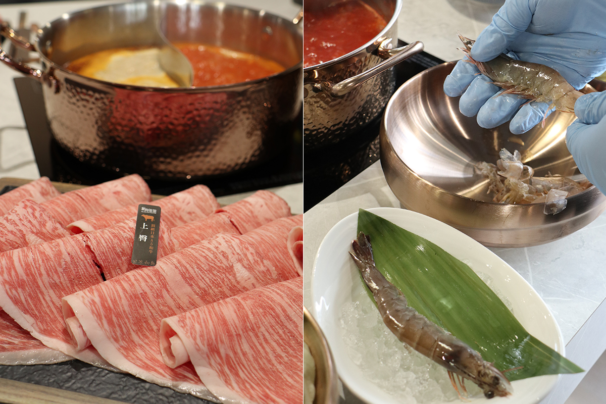 精緻鍋物《新・肉多多》開幕買一送一，「隱藏版服務」吃蝦不怕弄髒手。（示意圖）