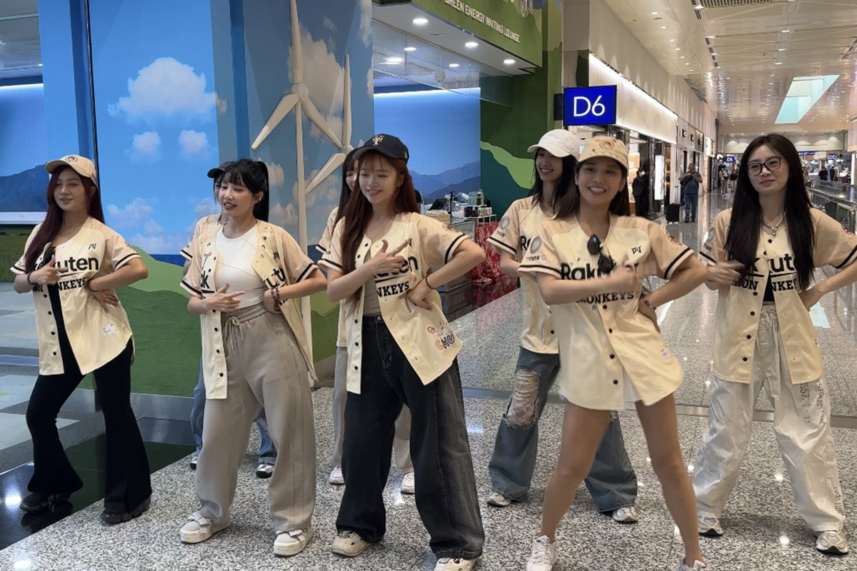 【車勢星聞】影音／Rakuten Girls樂天女孩出發美國，將自西岸一路巡演至東岸。（圖：樂天桃猿提供） 