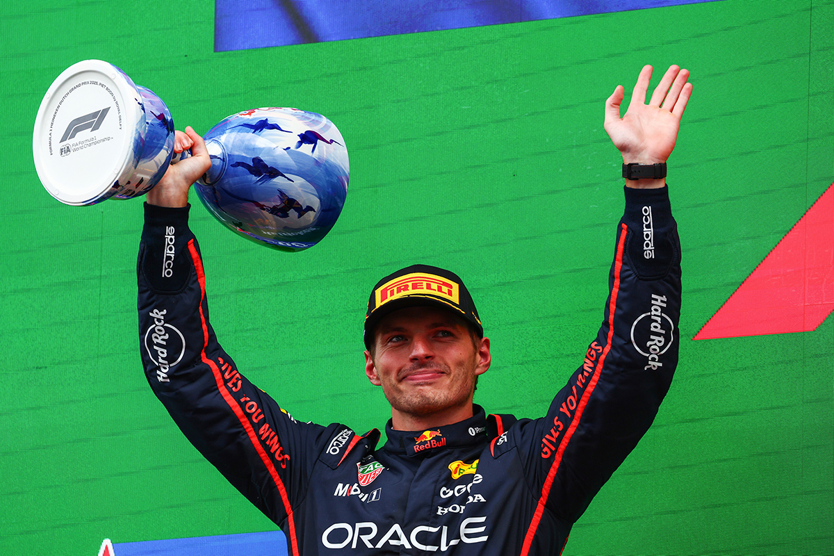 Oracle Red Bull Racing 車手Max Verstappen 展現強勢,以第二名成績完賽。
