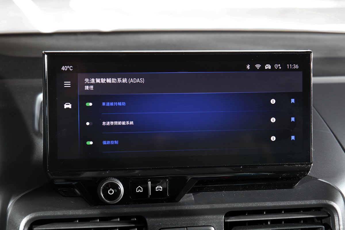 全車標配ACC主動式定速巡航、HIA車道置中輔助系統、SBZA盲點偵測警示、FCA前方碰撞警示等配備。