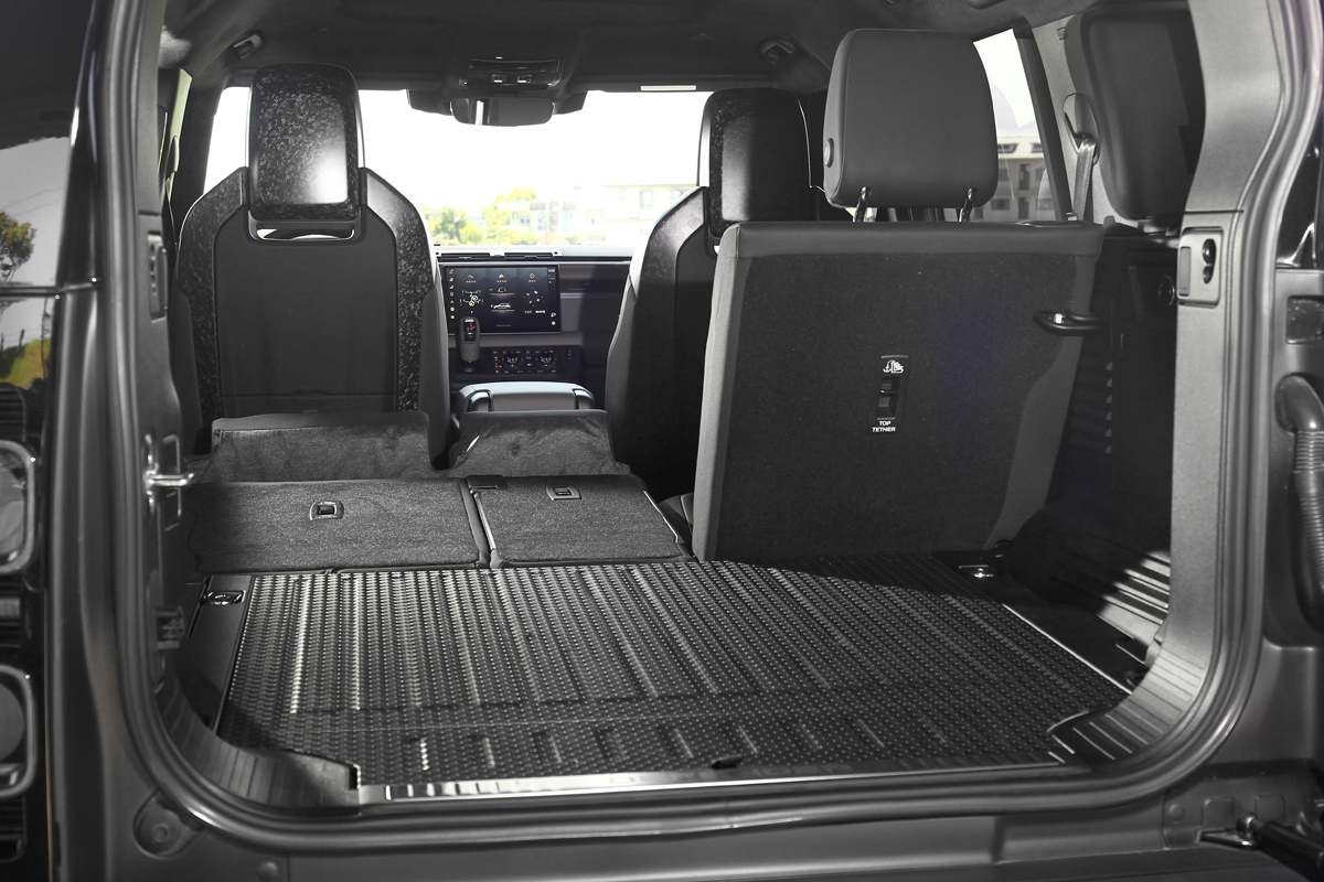 Defender 110 OCTA行李廂擁有786公升容積。