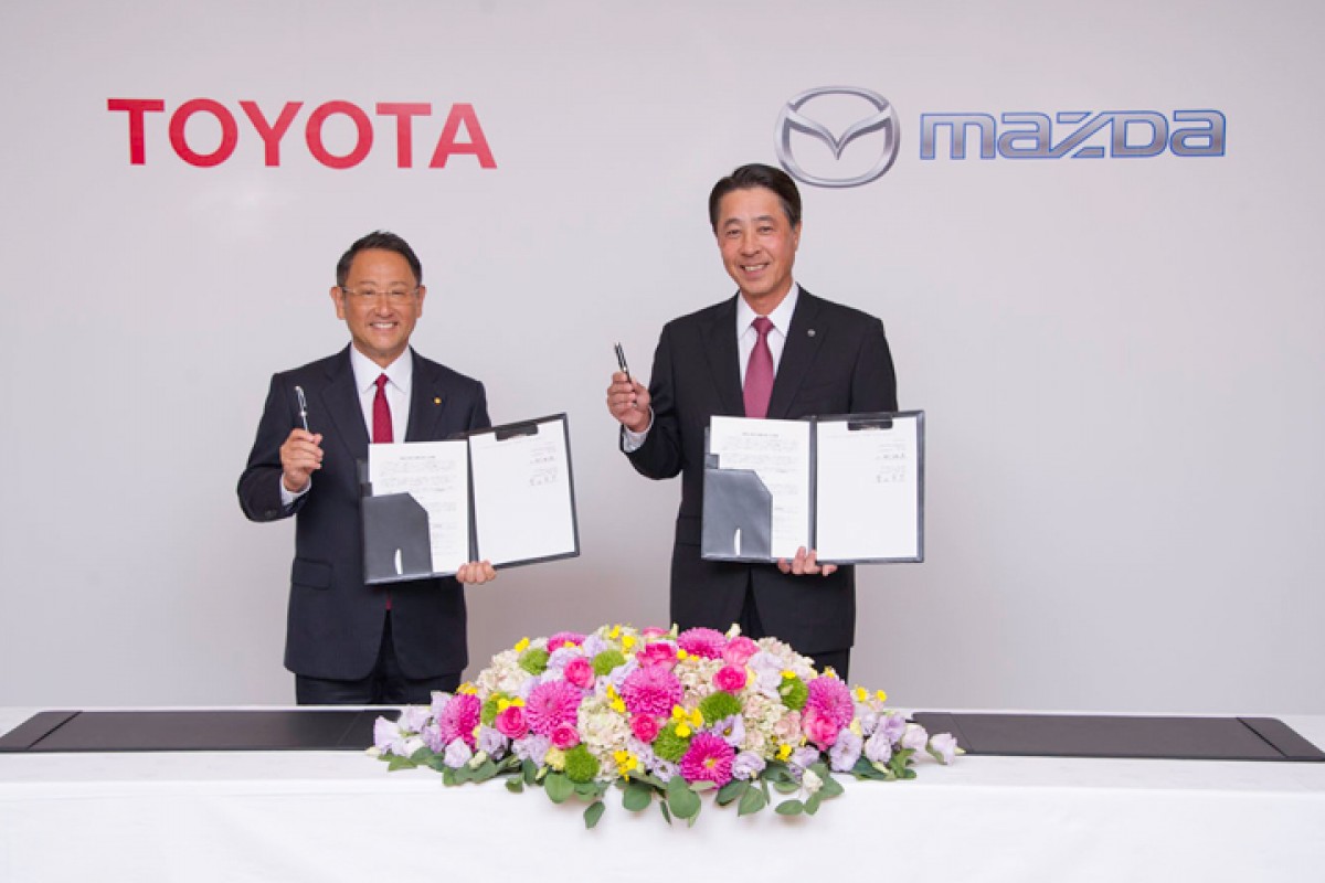 Toyota和Mazda早在2015年雙方就已簽屬MOU合作備忘錄。