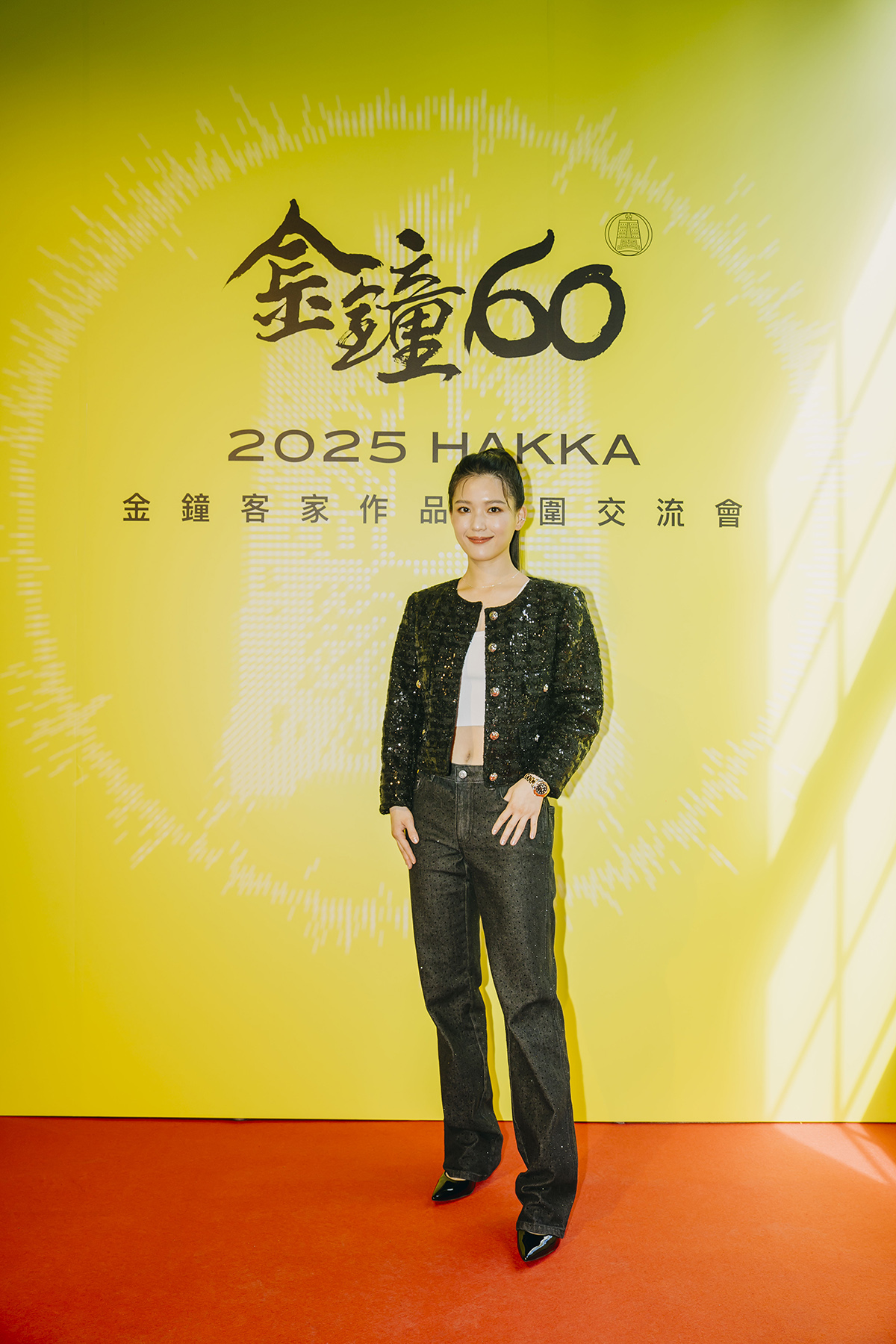 【車勢星聞】《星空下的黑潮島嶼》入圍「迷你劇女配角獎」的睦媄出席金鐘客家作品入圍交流會。(圖片提供:客委會)