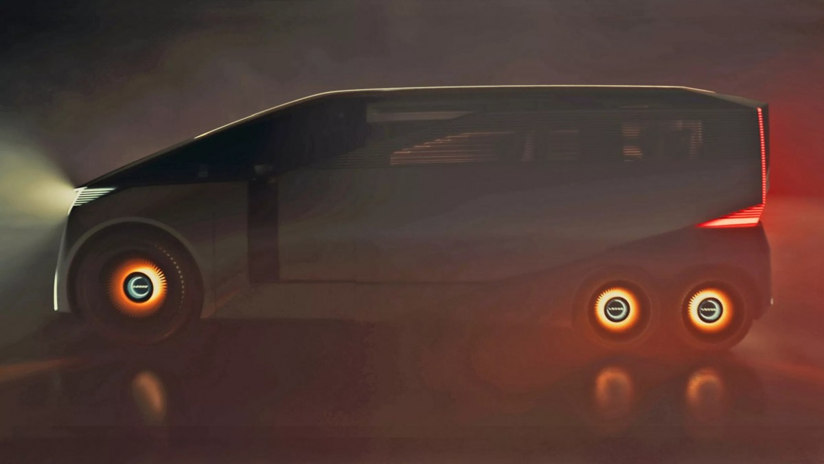 車輛採用單廂式的廂型車設計,車身比例類似MPV,具備極短的前後懸、極長的軸距以及獨特的六輪配置。