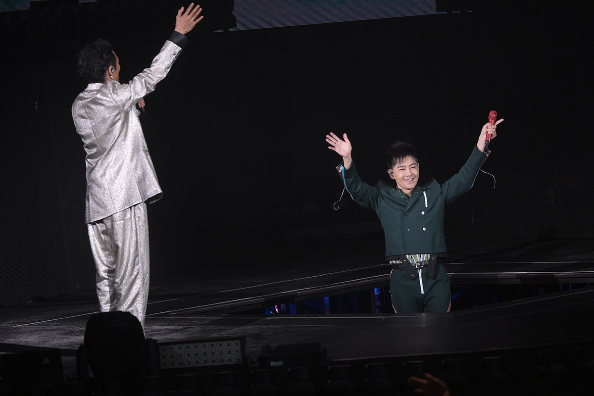 【車勢星聞】小旋風林志穎驚喜現身香港紅磡擔任杜德偉演唱會嘉賓掀回憶殺。(圖:杜德偉Get up演唱會主辦方提供)