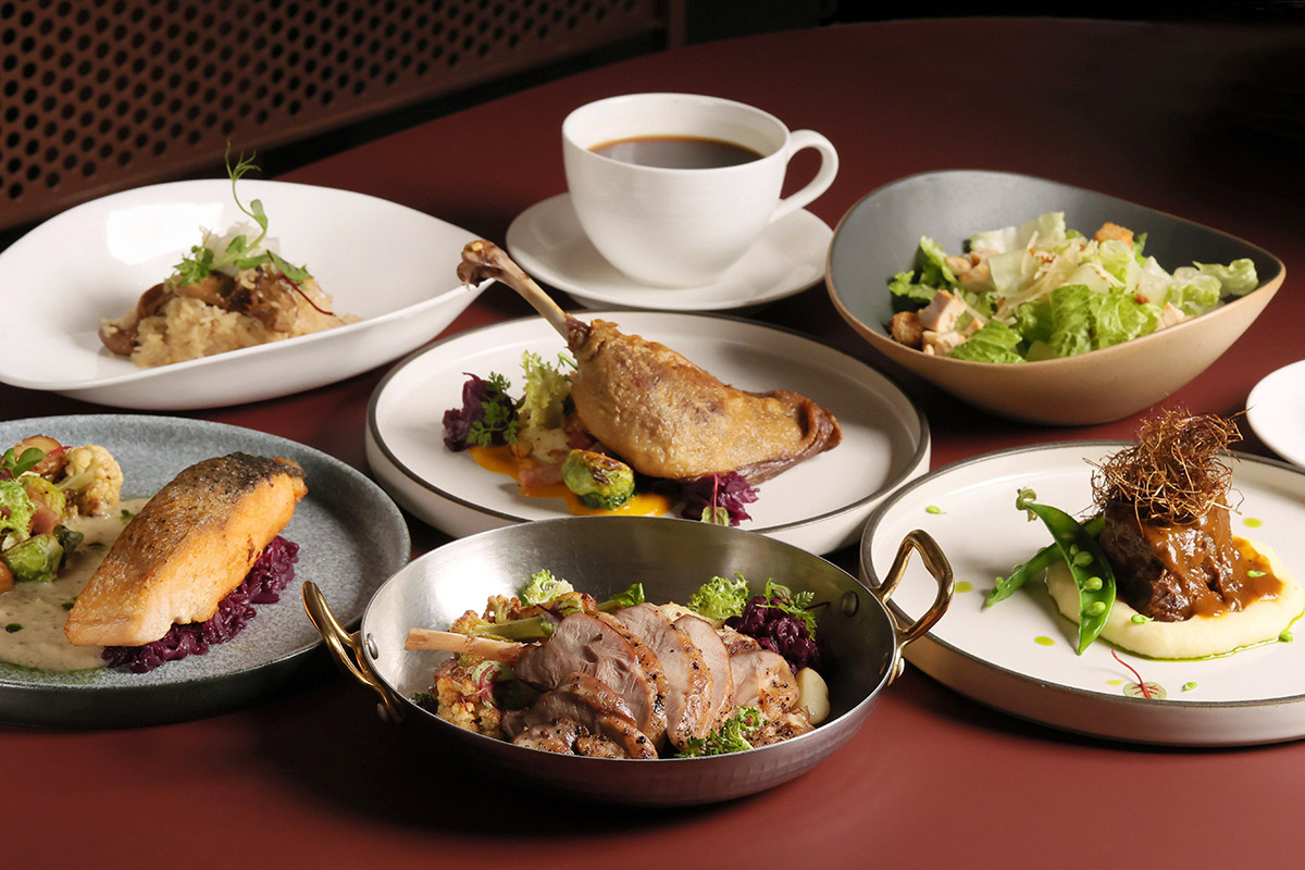 國聯大飯店板石咖啡廳快閃優惠，晚間套餐四人同行一人免費。（圖：品牌提供） 