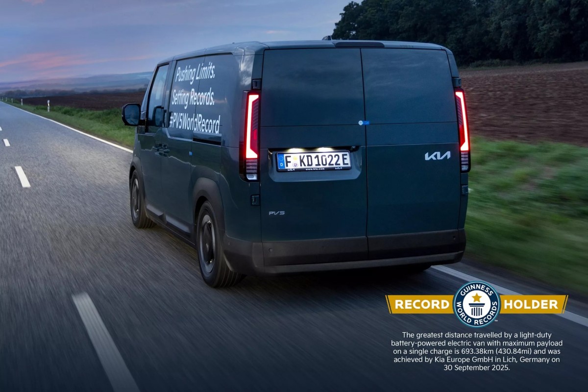 Kia PV5 Cargo的這項紀錄顯示，電動商用車已經能夠實際挑戰甚至超越柴油車的效能指標。