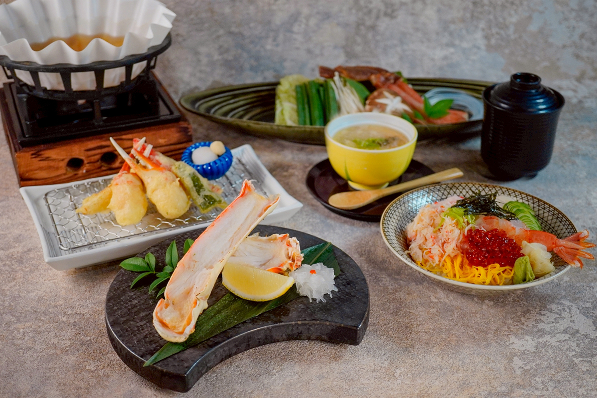 京都二条茶寮最暖療癒儀式推出秋冬限定套餐「双蟹之膳」。(示意圖:品牌提供)