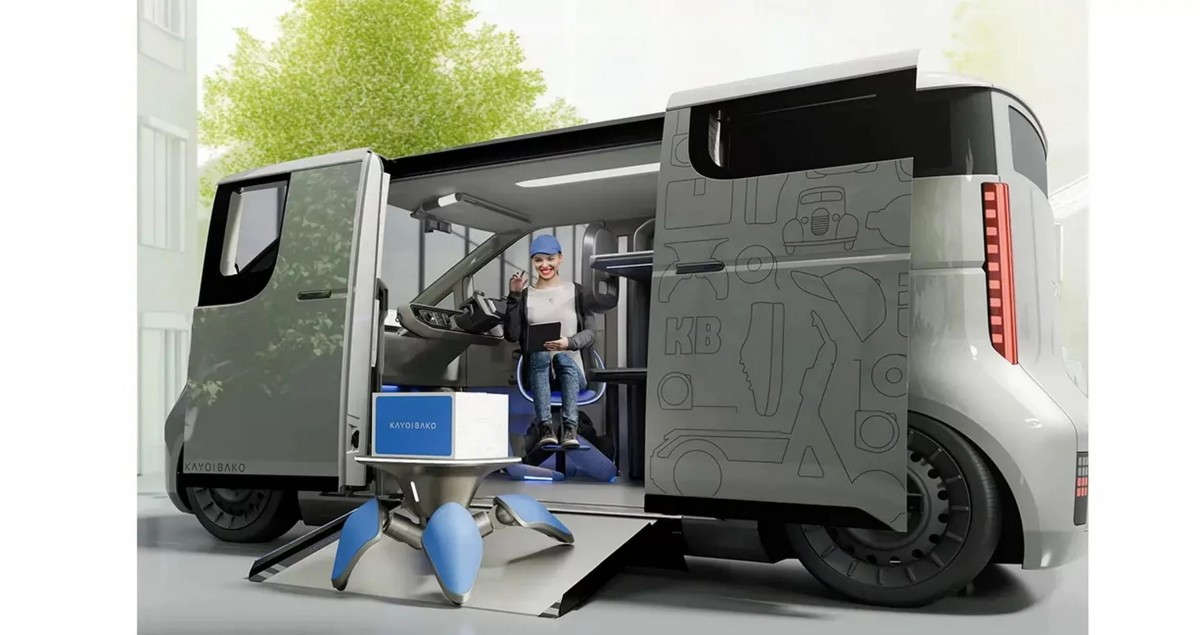 Chibibo是一台四腳步行機器人，外型如蜘蛛般，專為「最後一哩運輸」而設計。