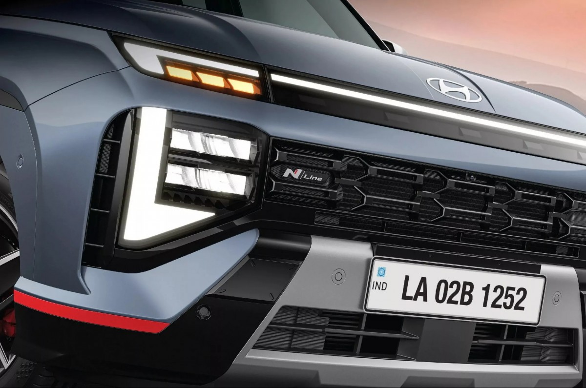 新一代Venue N Line相較於前代顯得更為方正與具侵略性，整體設計語言與更高階的Creta N Line相呼應。