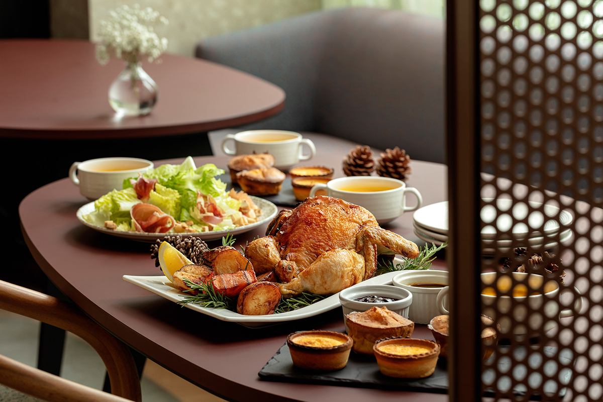 國聯飯店期間限定「野蕈香料鑲雞」共創屬於台灣土地的感恩節傳統。（示意圖：品牌提供）