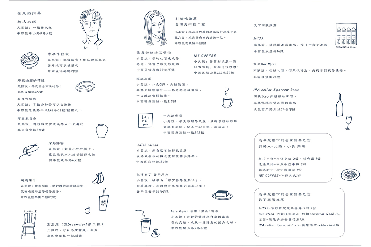 【車勢星聞】天下南隅攜手台南出生林映唯（小美）、蔡凡熙私藏行程大公開。（示意圖：品牌提供）