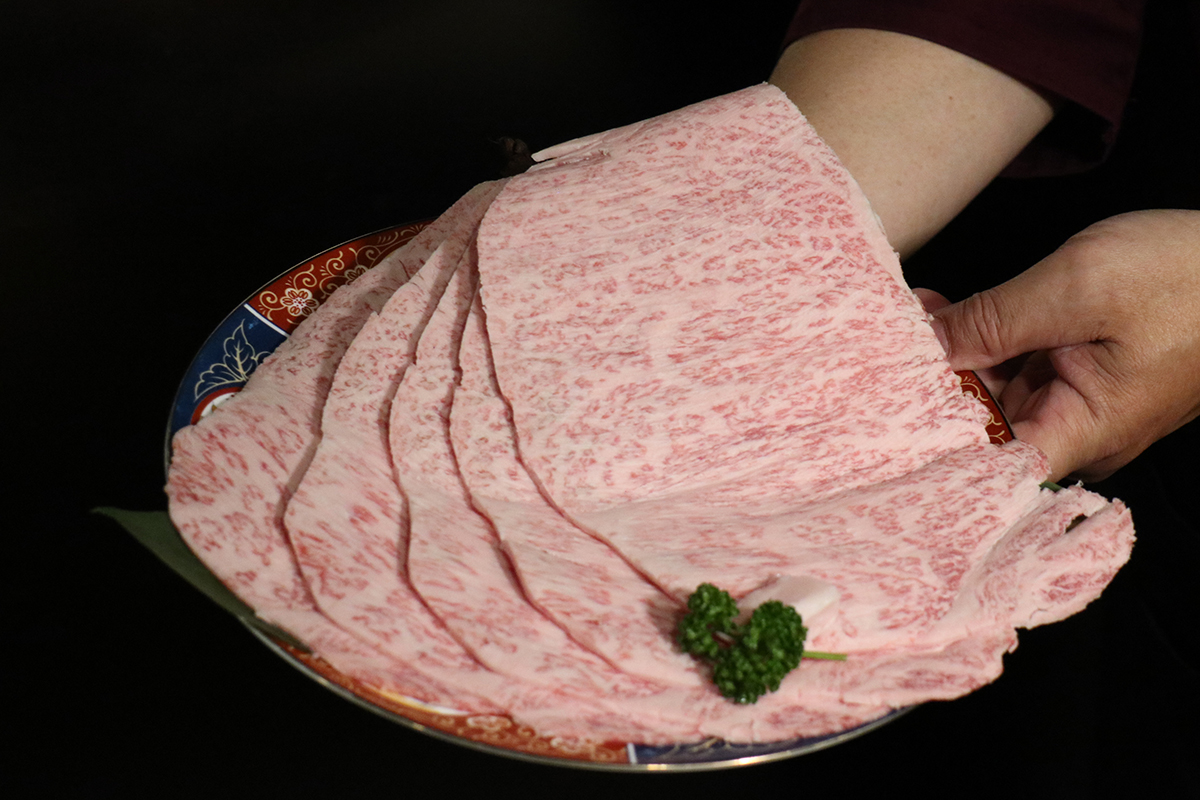 「橋山•壽喜燒」頂級A5和牛。（示意圖）