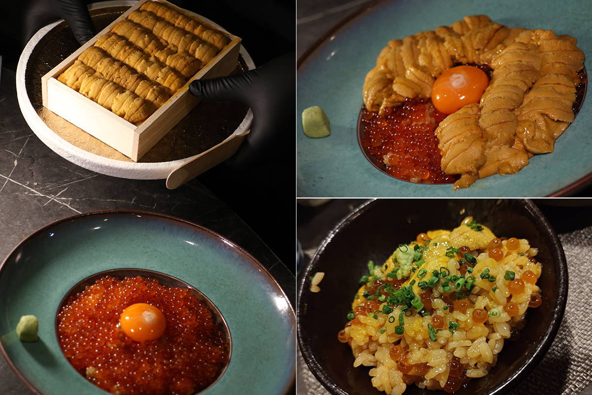 「橋山•壽喜燒」奢華版「爆量極上雲丹丼」。（示意圖）