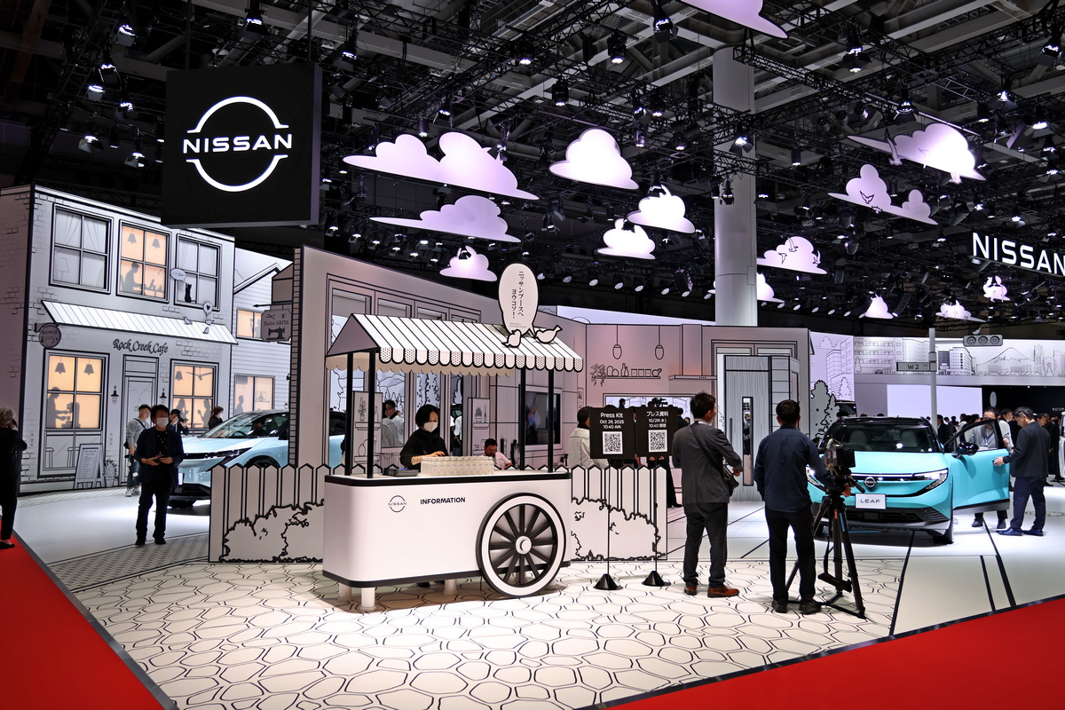 2025年日本移動展Nissan「漫畫主題」展場風格令人眼睛一亮。