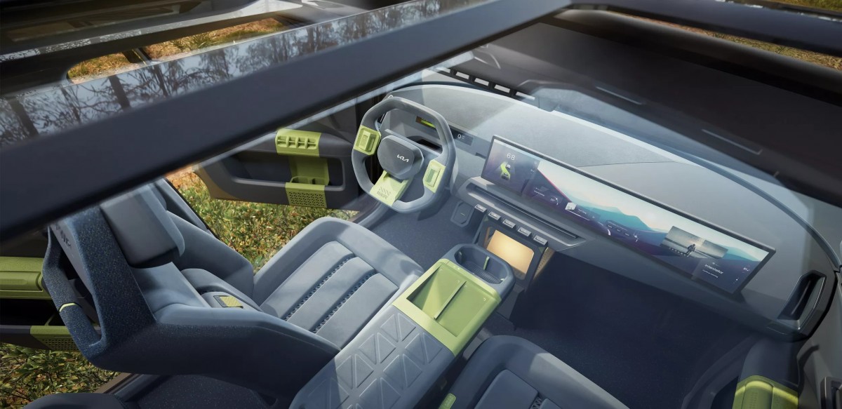 設計團隊也替概念車導入全新方向盤、中控台布局、重新設計的空調出風口，以及採用新色調與3D紋理的座椅與內飾材質。