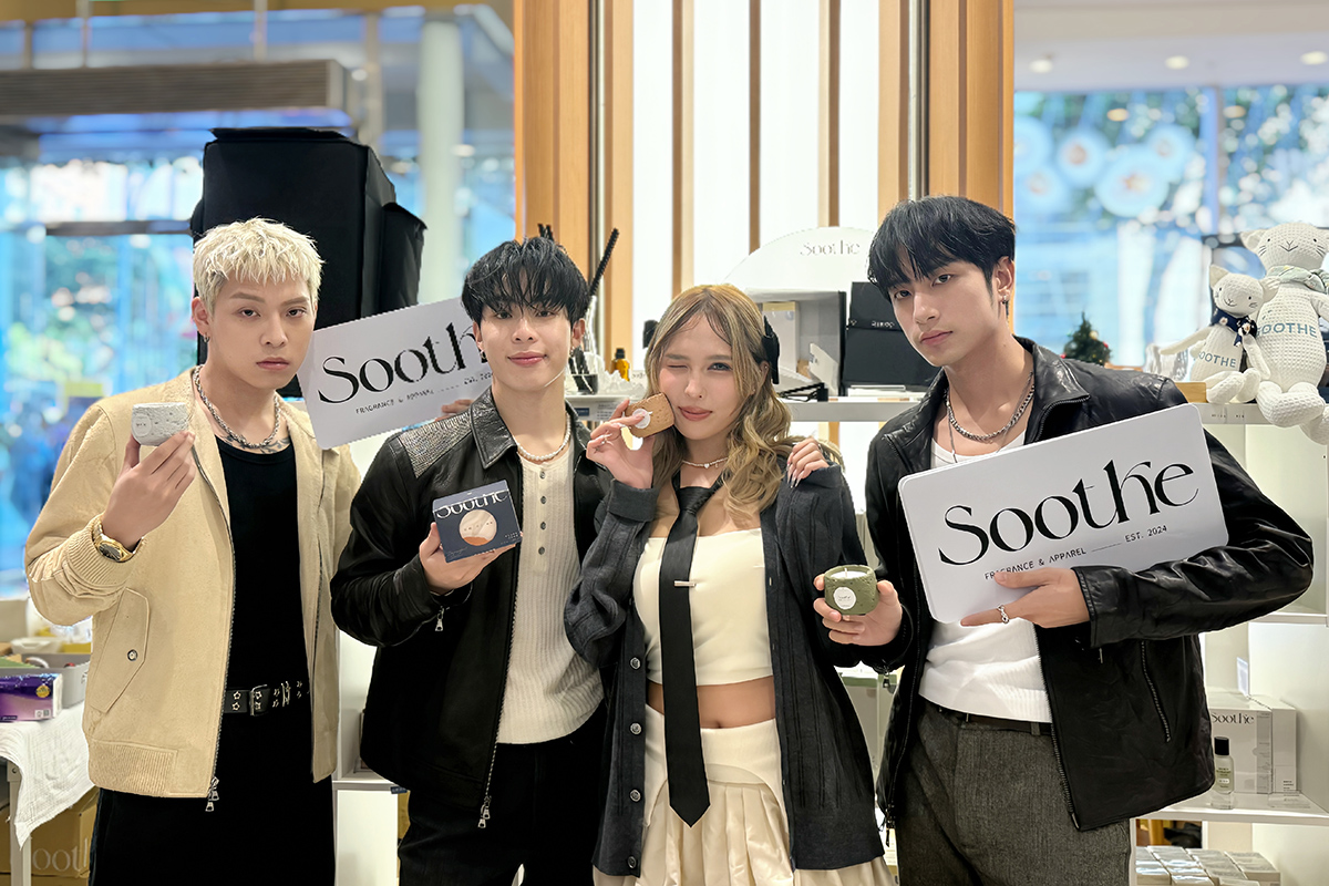 【車勢星聞】B CRUSH「香味性格」大公開！粉絲狂敲碗：拜託趕快出聯名（左起洪暐、宰宰、蝶香、彥） 。（圖/Soothe時氛  提供）