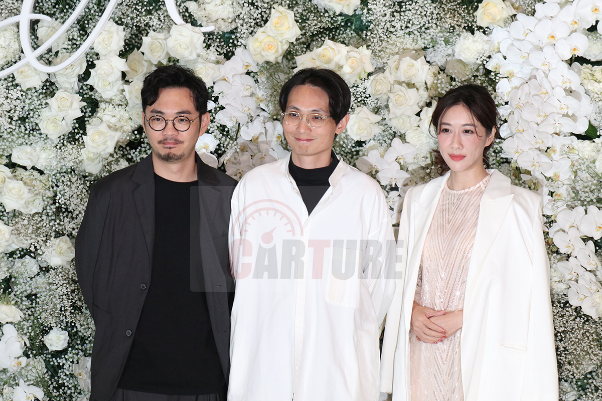 【車勢星聞】影音／《當男人戀愛時》程偉豪（左起）、殷振豪、金百倫出席邱澤、許瑋甯婚禮。（圖：車勢星聞）