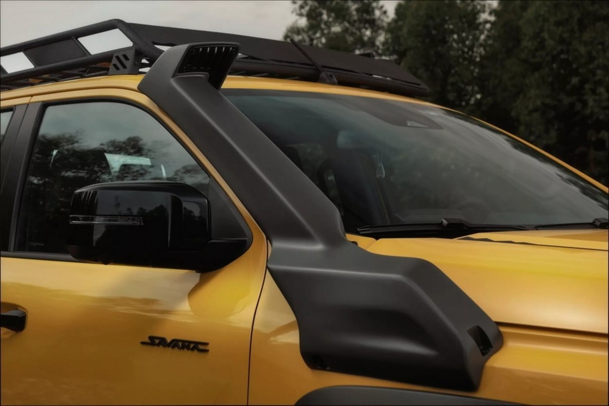 車輛新增呼吸管，可將涉水深度由標準版的500mm提升至驚人的800mm。