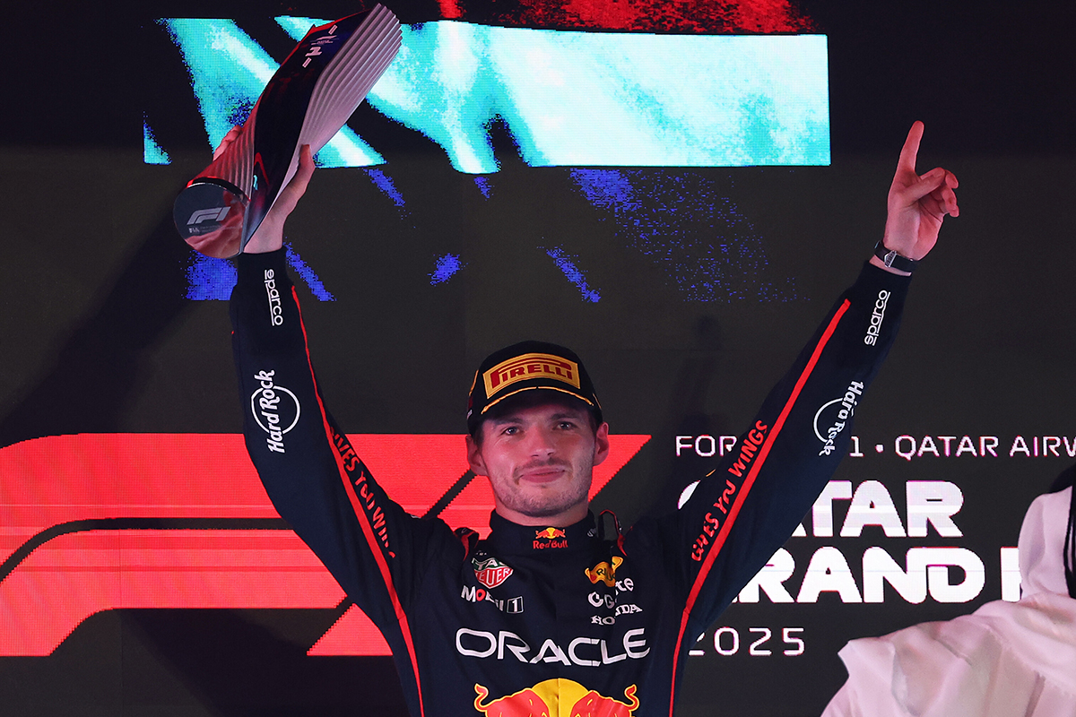 Verstappen 賽後難掩激動表示，車隊做出了絕對正確的進站決策，這是我們獲勝的關鍵，接下來在阿布達比也將毫無保留戰鬥到最後一刻。（Red Bull提供）