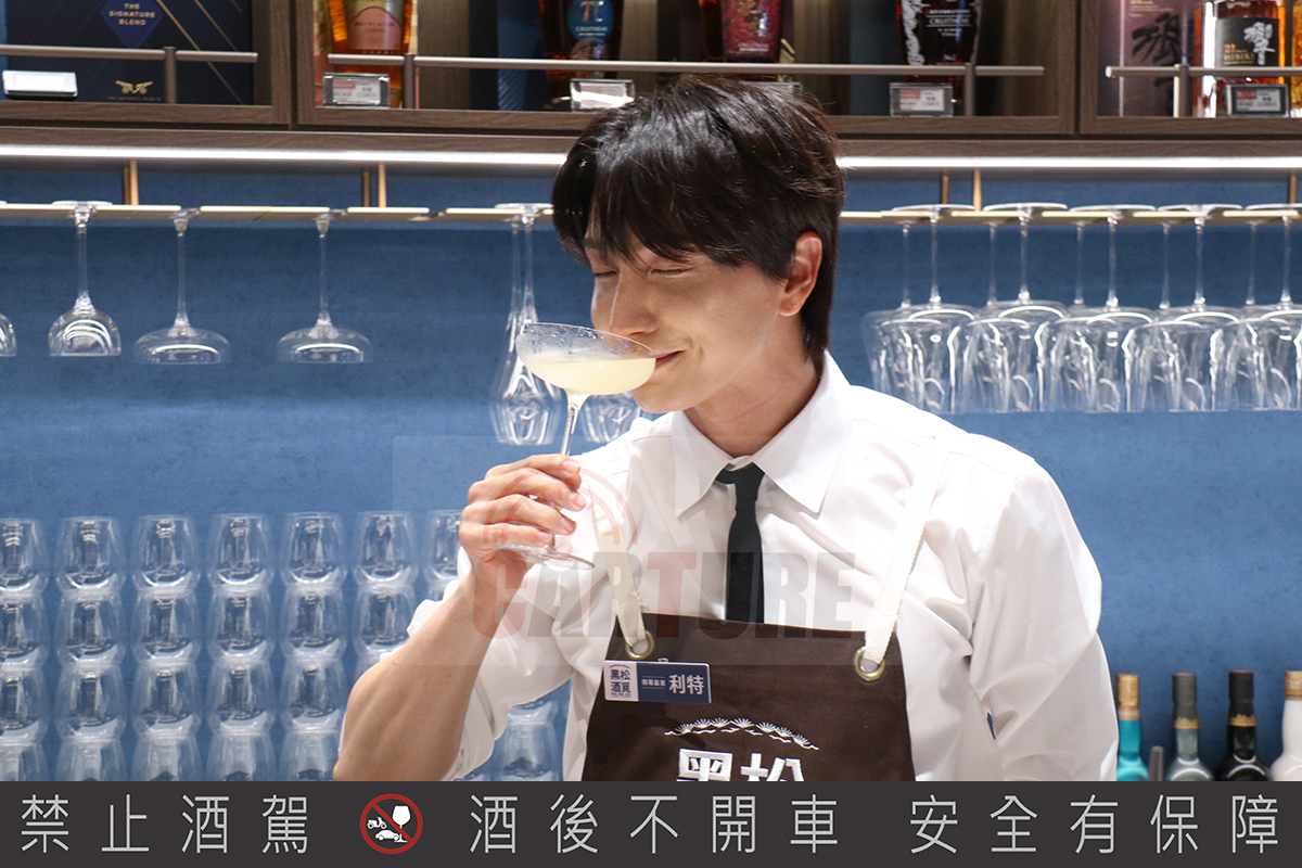 【車勢星聞】影音／黑松酒覓正式開幕，韓星利特親手調製獨家「利特特調」。（圖：車勢星聞）