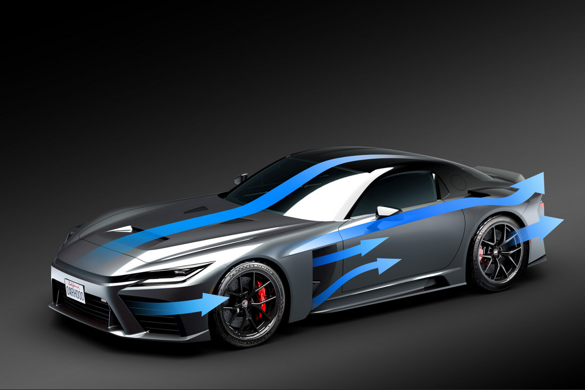 GR GT車身尺碼為4,820mm×2,000mm×1,195mm，外觀設計也以空氣力學為優先。