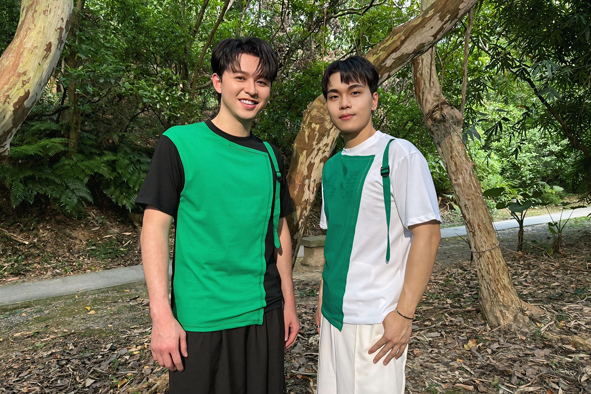 【車勢星聞】李子森攜手師弟朱宇青合作〈森之青〉親自吹奏前奏笛聲。（圖：勝駿娛樂提供） 