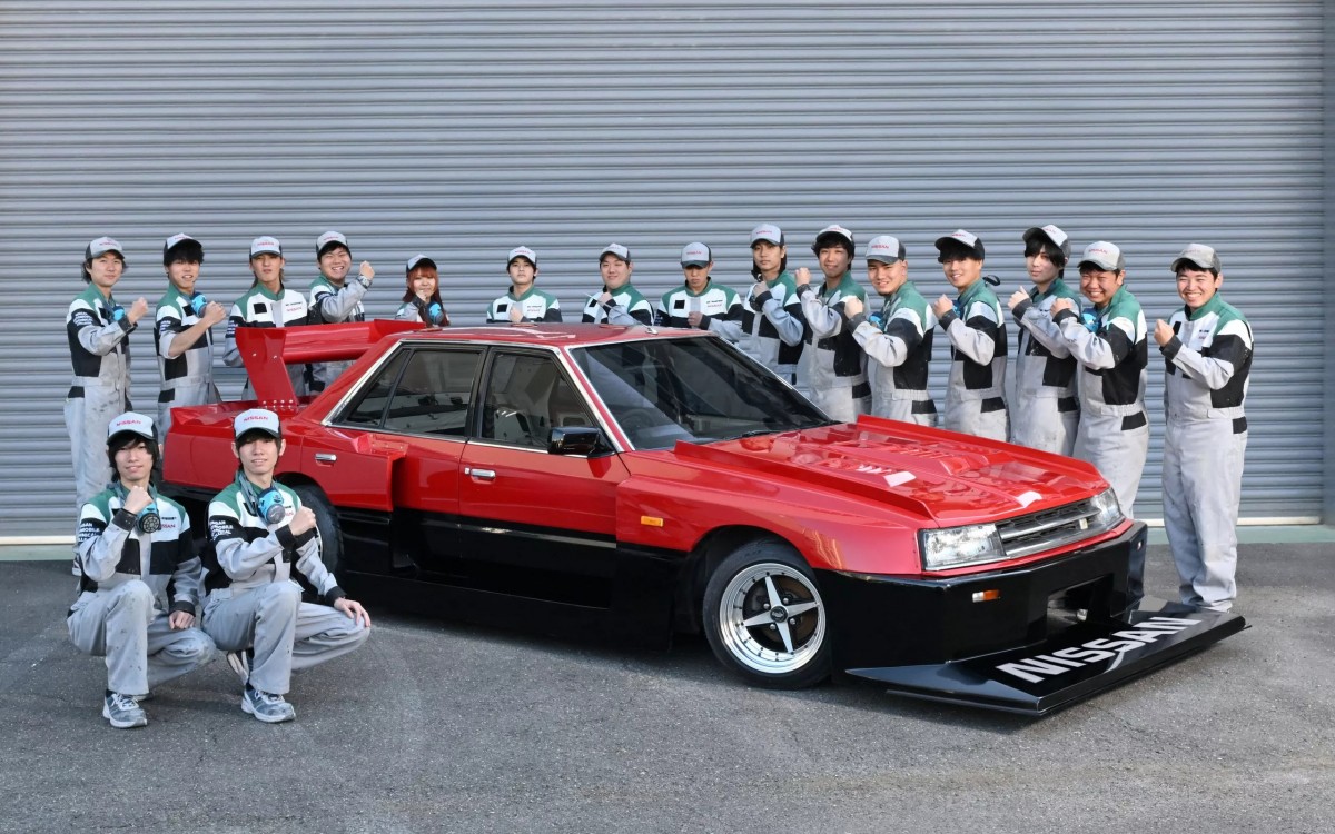愛知校區的「Re30 Skyline Silhouette」以R30 Skyline四門房車為基礎，復刻了當年席捲賽道的「Super Silhouette」超級剪影賽車外觀。