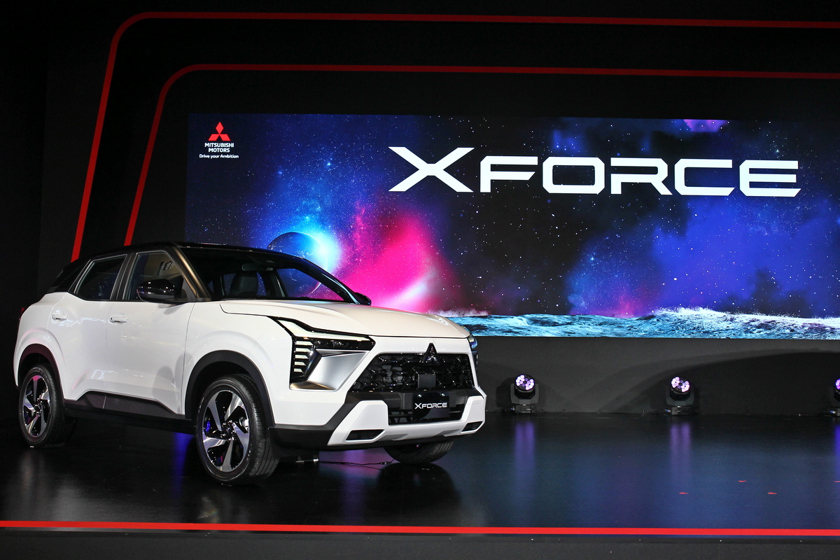 Mitsubishi XForce在台北車展進行發表。