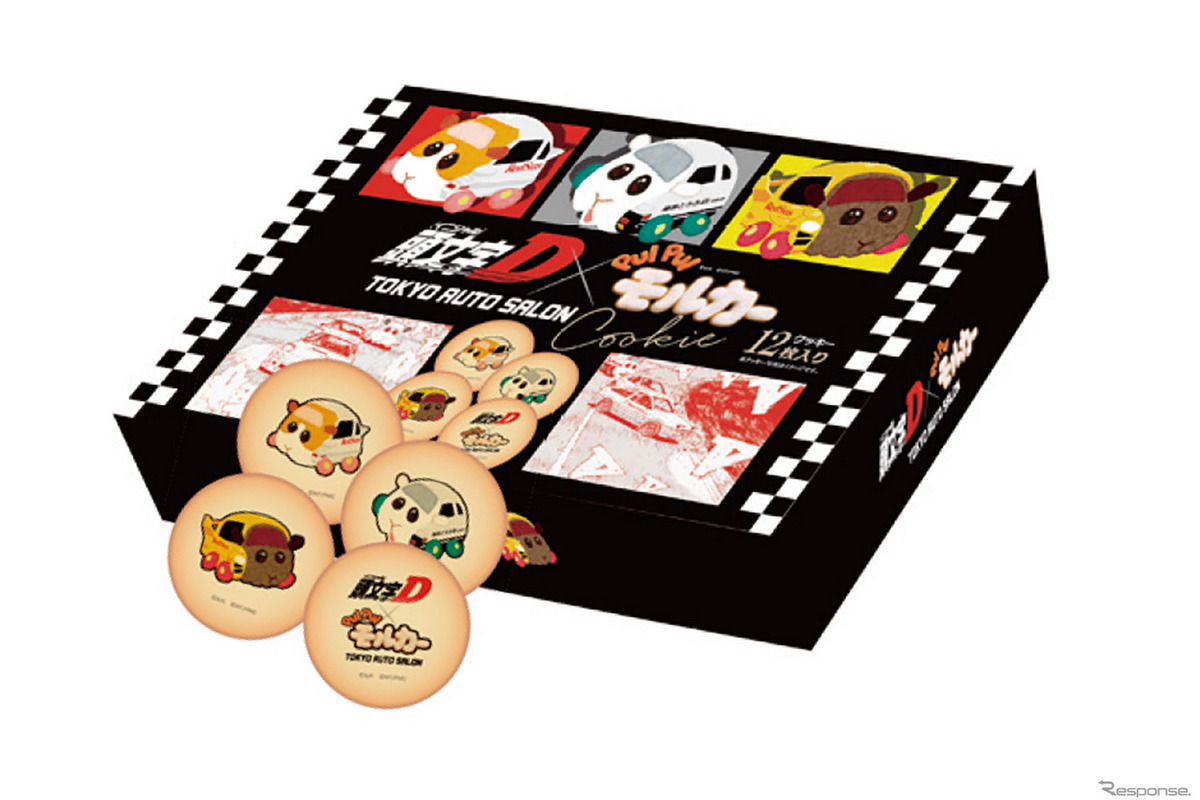 三榮將於東京改裝車展推出《頭文字D》與《天竺鼠車車》聯名商品，有AE86、RX-7車外亦有餅乾與T恤等產品。