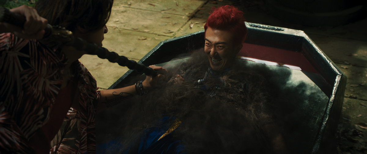 【車勢星聞】電影《叫我驅魔男神》發布幕後花絮特效篇，公開片中奇幻的精彩打鬥畫面。（照片提供：光盛影業）