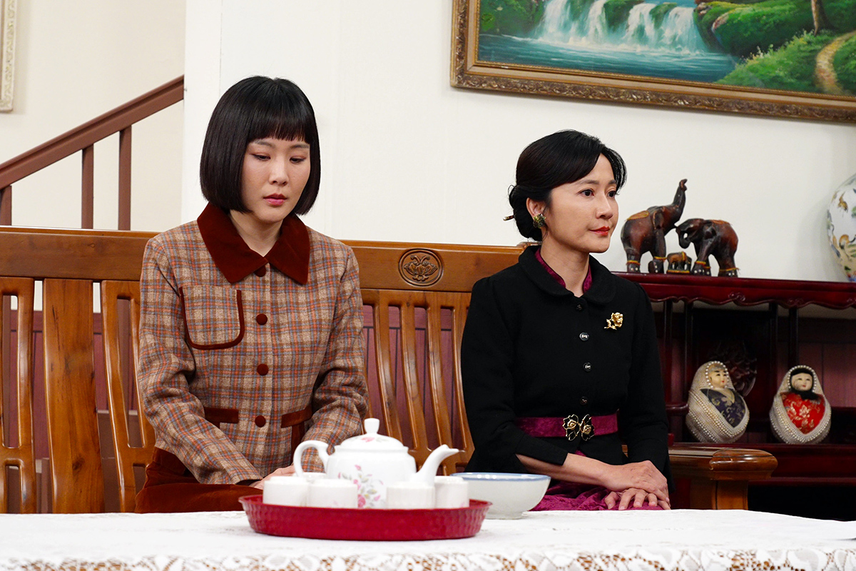 【車勢星聞】何宜珊(左)劇中和陳婉婷(右)飾演的婆婆一開始相處並不融洽。圖／台視