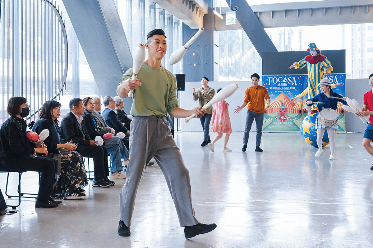【車勢星聞】《幾米男孩的100次勇敢》帶給許多親子觀眾歡樂笑聲。(照片提供：FOCASA馬戲團)