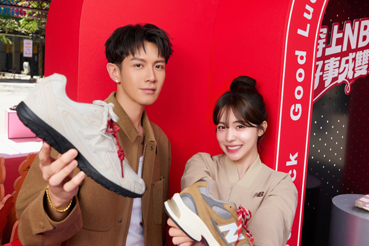 【車勢星聞】柯震東、李多慧現身台北信義區New Balance「NB 好事轉運站」。（圖：品牌提供）
