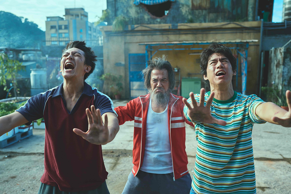 【車勢星聞】功夫劇照：柯震東(左起)、戴立忍、朱軒洋。(照片提供：麻吉砥加)