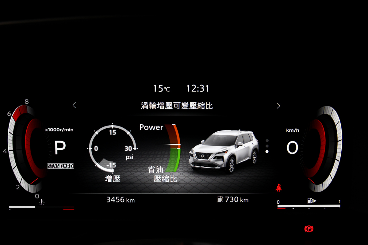 先進的動能架構除輸出強勁，同步實現能源署達16km/L的平均油耗測試值。