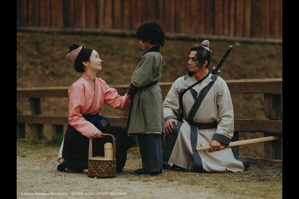 【車勢星聞】《北方謙三 水滸傳》波瑠（左）和滿島真之介（右）飾演夫妻。(圖片提供：Hami Video）