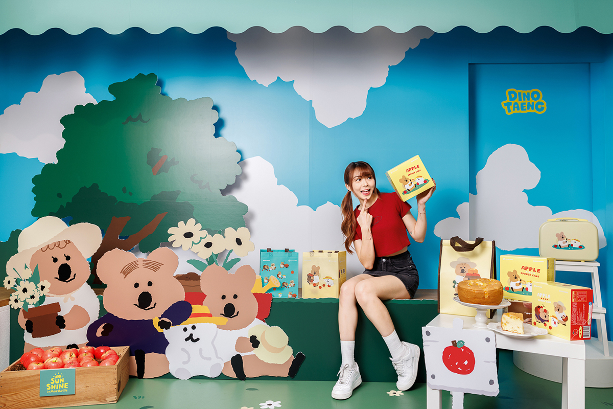 QUOKKA現身春上布丁蛋糕，全台門市推出「蘋果蛋糕」。（示意圖：品牌提供）