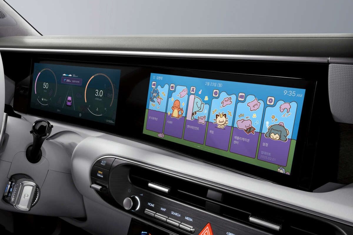 Hyundai與寶可夢合作推出數位主題套件。