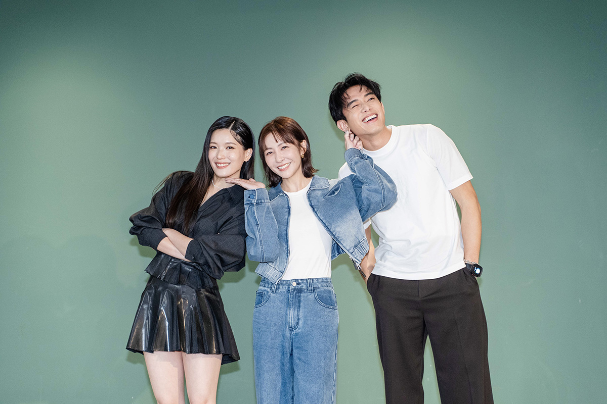 【車勢星聞】大愛劇《以身相許》左起：睦媄、林雨葶、初孟軒。(照片/大愛電視提供)