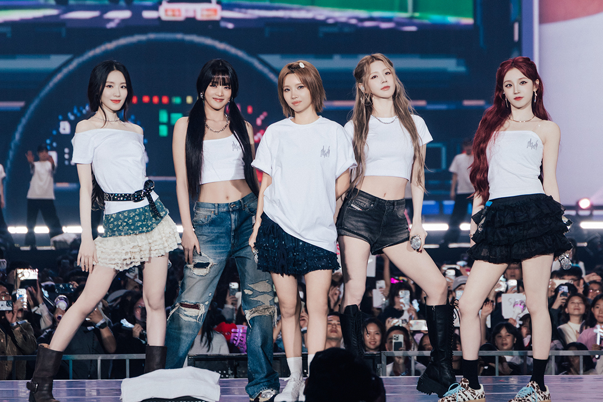 【車勢星聞】韓團i-dle世界巡演海外首站獻臺北，驚喜獻唱未發表新歌〈Crow〉。（圖：KKLIVE提供） 