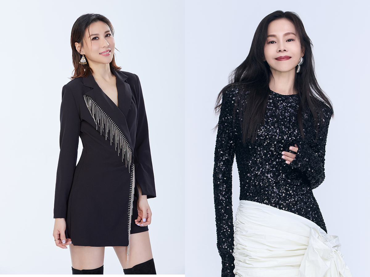 【車勢星聞】「療愛歌姬」林凡(左)每當唱起《月亮代表我的心》，總會浮現與外婆的回憶。金曲歌后彭佳慧(右)20年前就曾在音樂劇中飾演過鄧麗君的角色，如今再受邀獻唱感到相當興奮。(阿爾發音樂提供)