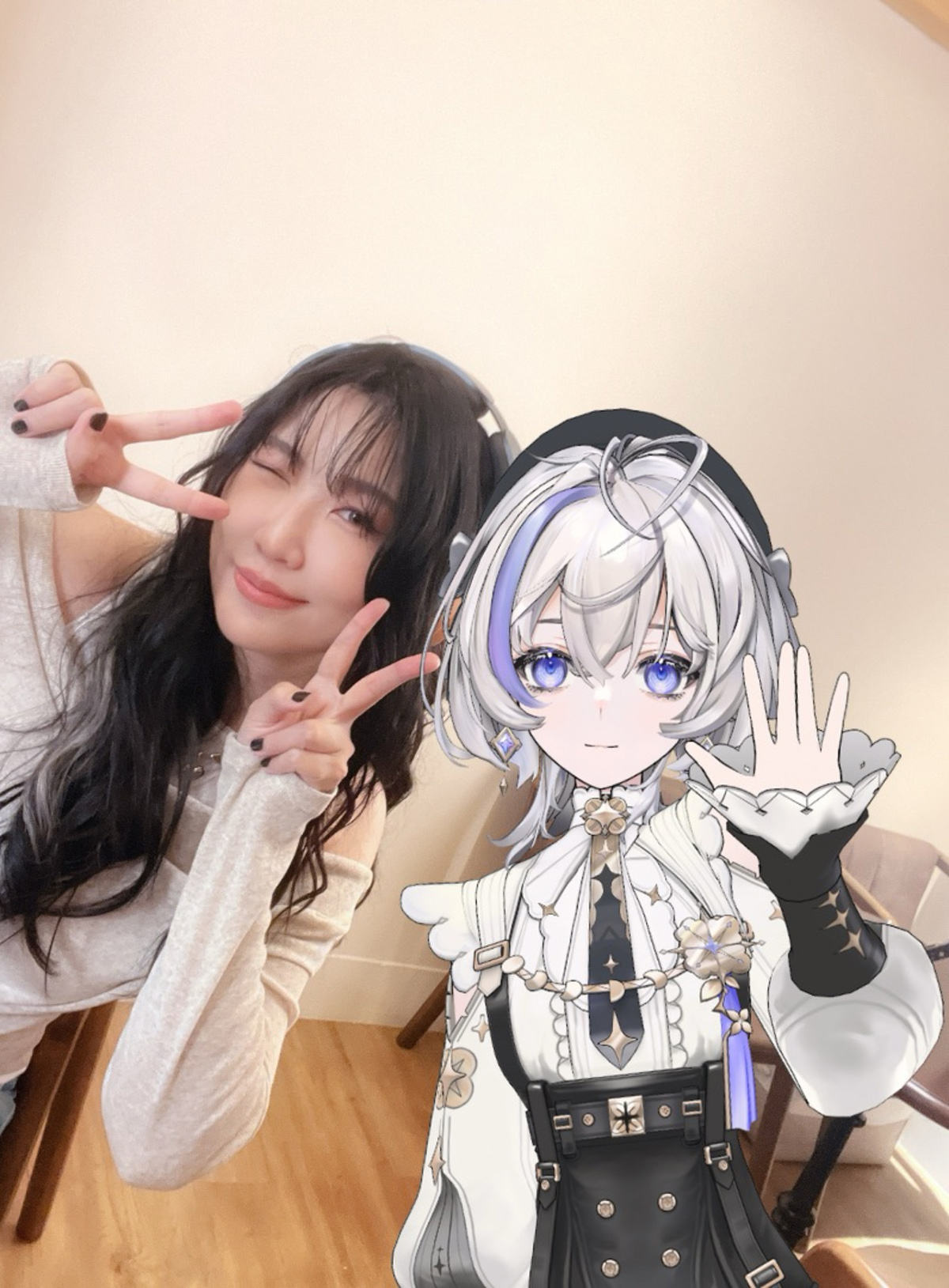 【車勢星聞】黃玠瑋與《極深空計畫》成員之一埃穆亞。(照片提供：環球音樂)