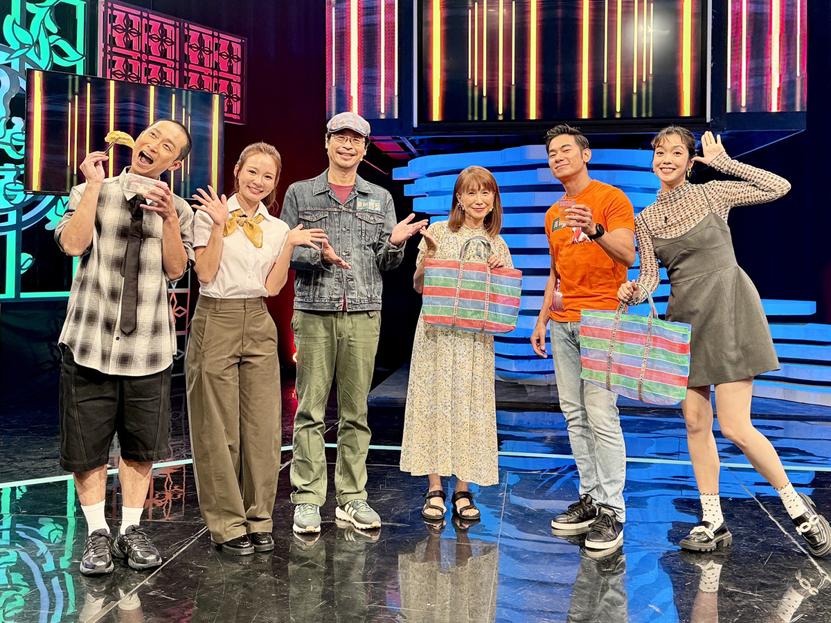 【車勢星聞】浩子(左起)、林莎、麥斯阿哥、番紅花、亮哲、大霈，導覽南門市場與北投市場(公視台語台提供)