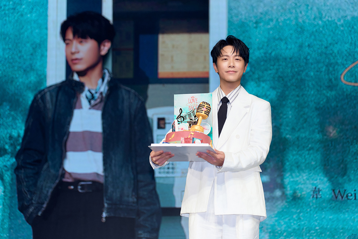 【車勢星聞】韋禮安「Hi, LOVE WEI BACK 2 U」新EP舉辦搶聽簽名會。（圖：索尼音樂提供） 