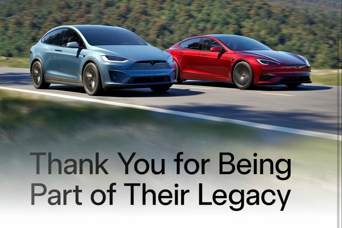 Tesla發文感謝對於Model S與Model X的支持，同時表示有意願購買Model S與Model X請盡快下訂。