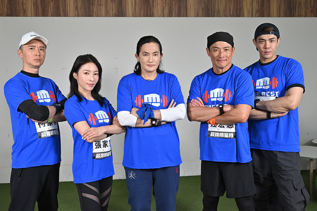 【車勢星聞】左起何豪傑、張家瑋、錢薇娟、江宏恩、李家慶。圖／台視