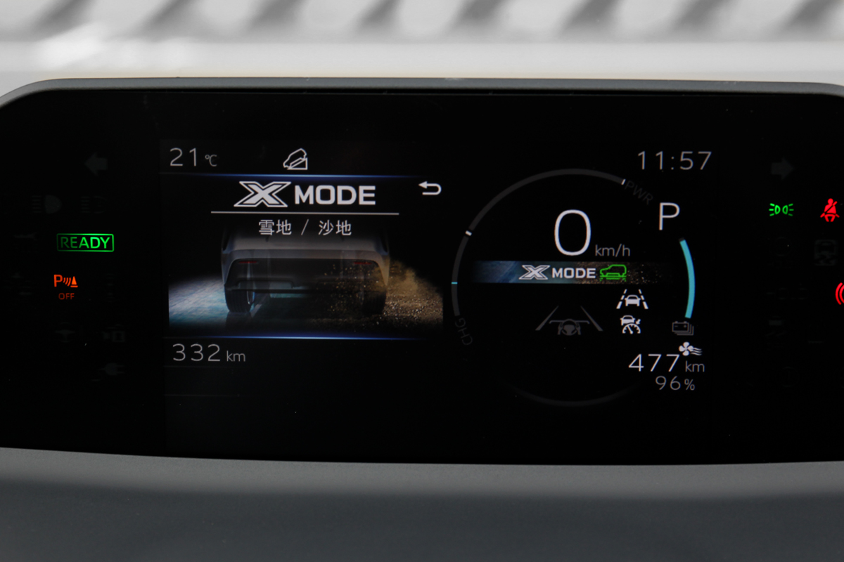 X-Mode提供雪地/沙地、積雪/泥濘模式。